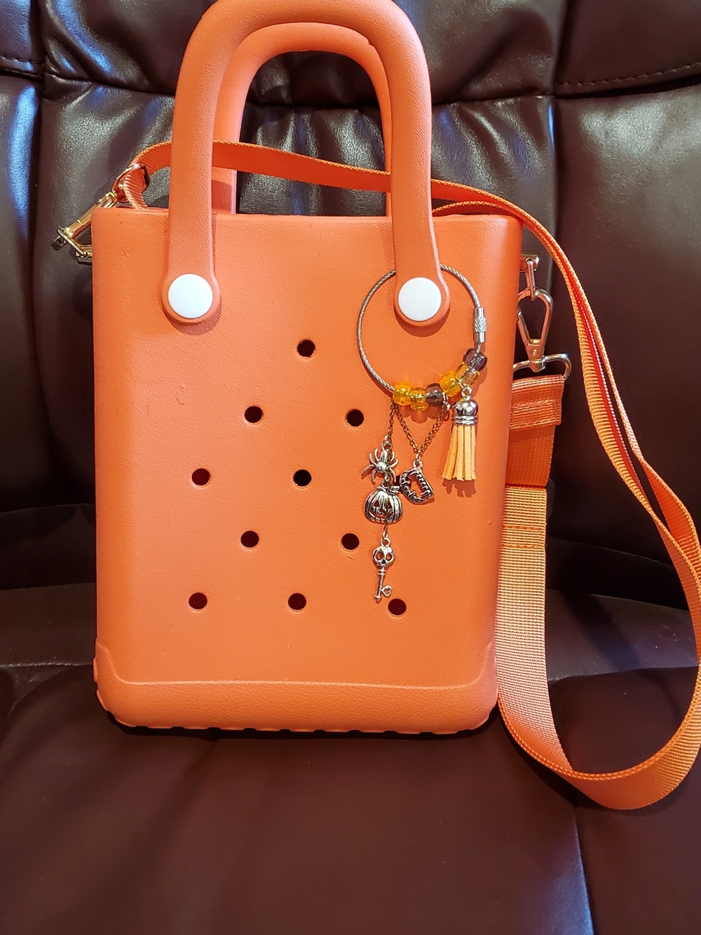 Orange Women’s Crossbody Tote Bag - Stylish Everyday Carry